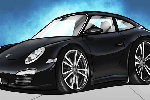 Automotive Drawings Porsche