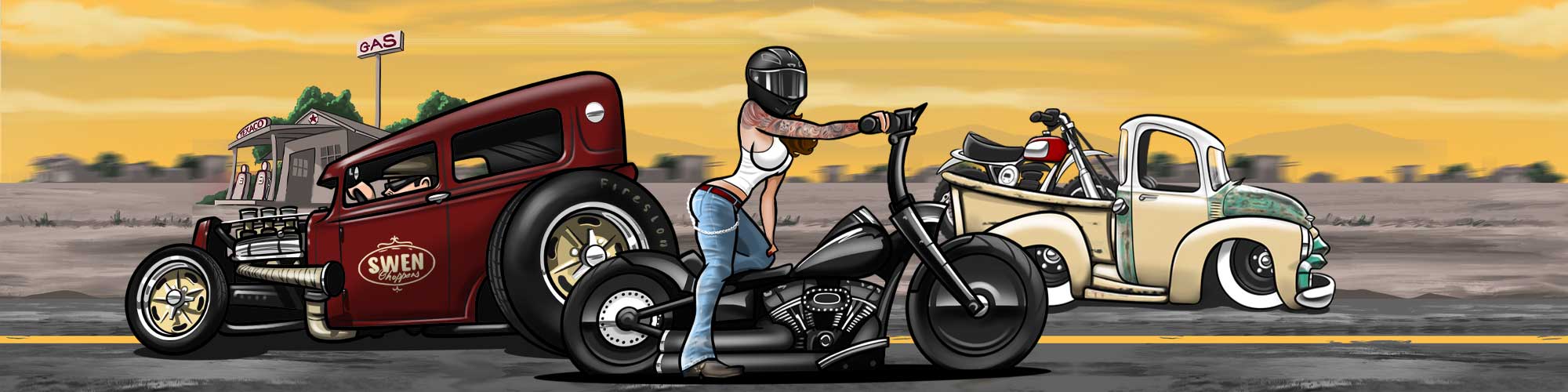 Custom vehicle illustrations by TUF Designs