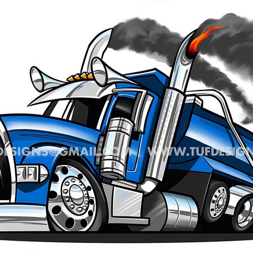 Dump truck art