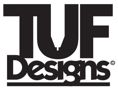 TUF Designs logo creation and automotive artwork.