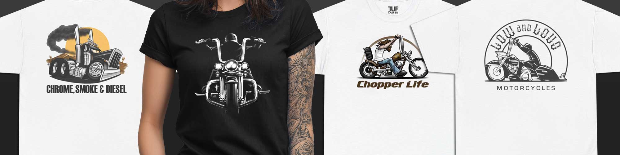 Gearhead t-shirt prints by TUF Designs