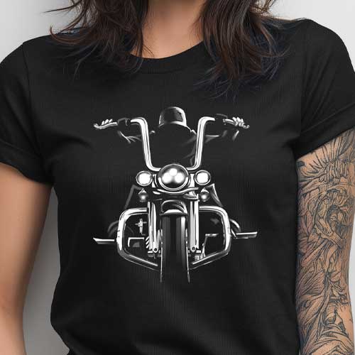 Ghost biker short sleeve t-shirt by TUF Designs