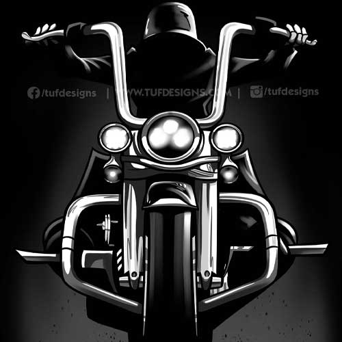harley davidson ghost biker art