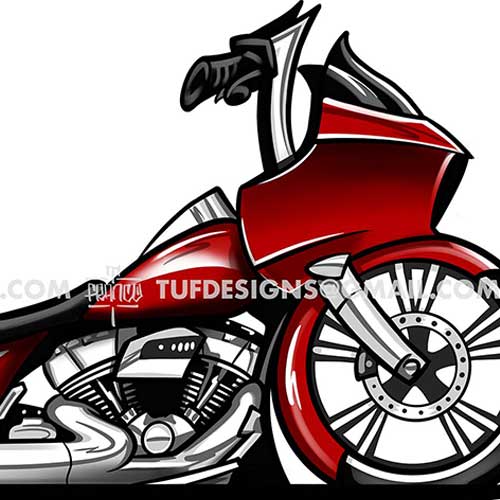 Harley Davidson Road Glide art
