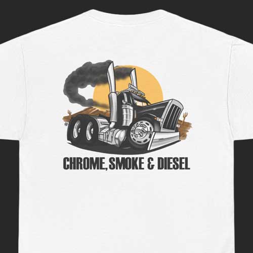 Semi diesel truck t-shirt by TUF Designs