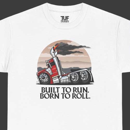Semi truck t-shirt by TUF Designs