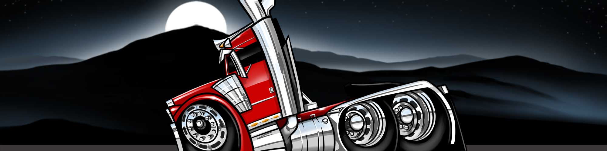 Semi truck drawings by TUF Designs