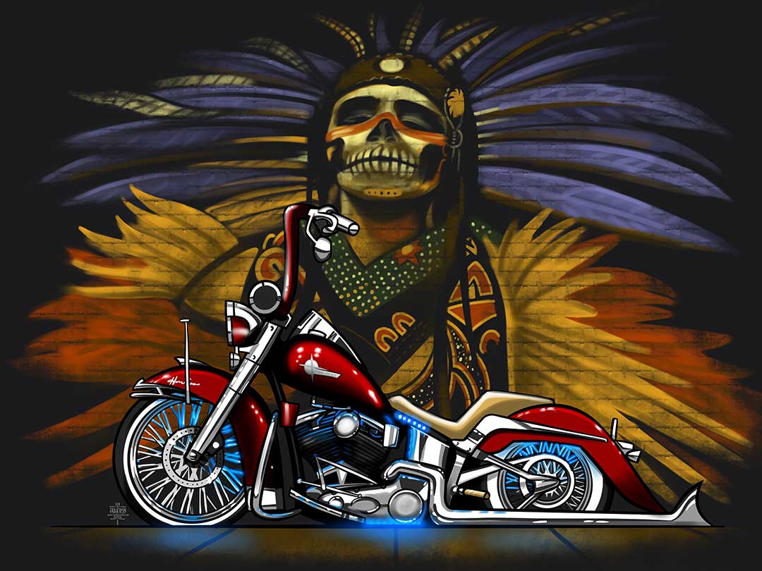 Vicla-Style motorcycle artwork by TUF Designs